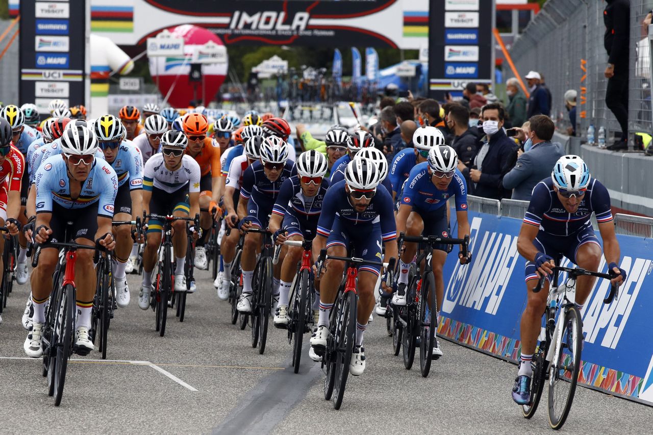 France and Belgium teams chase Pogacar in the closing kilometres at the World Championships