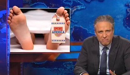 Jon Stewart accuses the GOP of only trying to save Americans from foreign threats