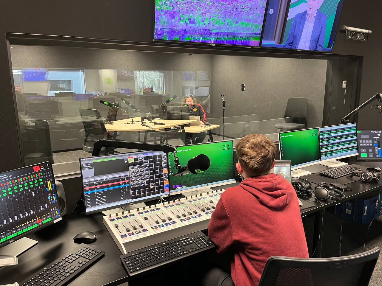 Lawo console in new studios at Sports Nation