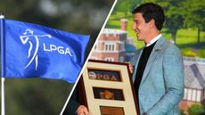 The LPGA flag and Craig Kessler 