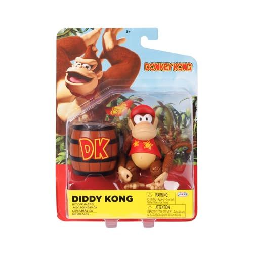 Diddy Kong With DK Barrel 4in action figure