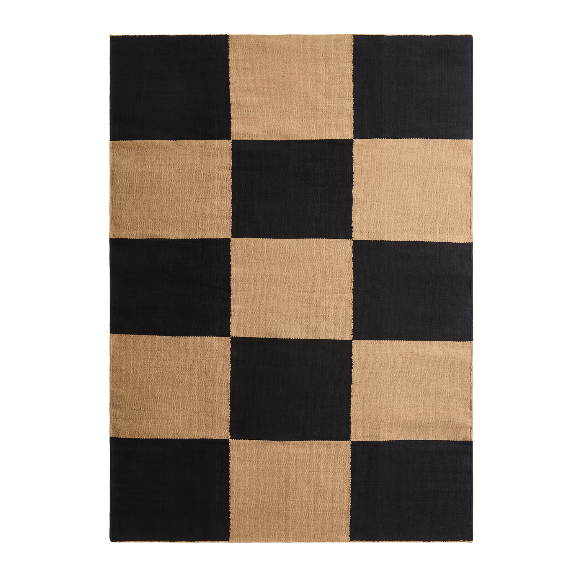 checker printed rug