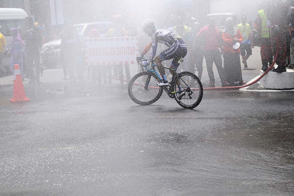 It was a hot first day at the Tour de Langkawi