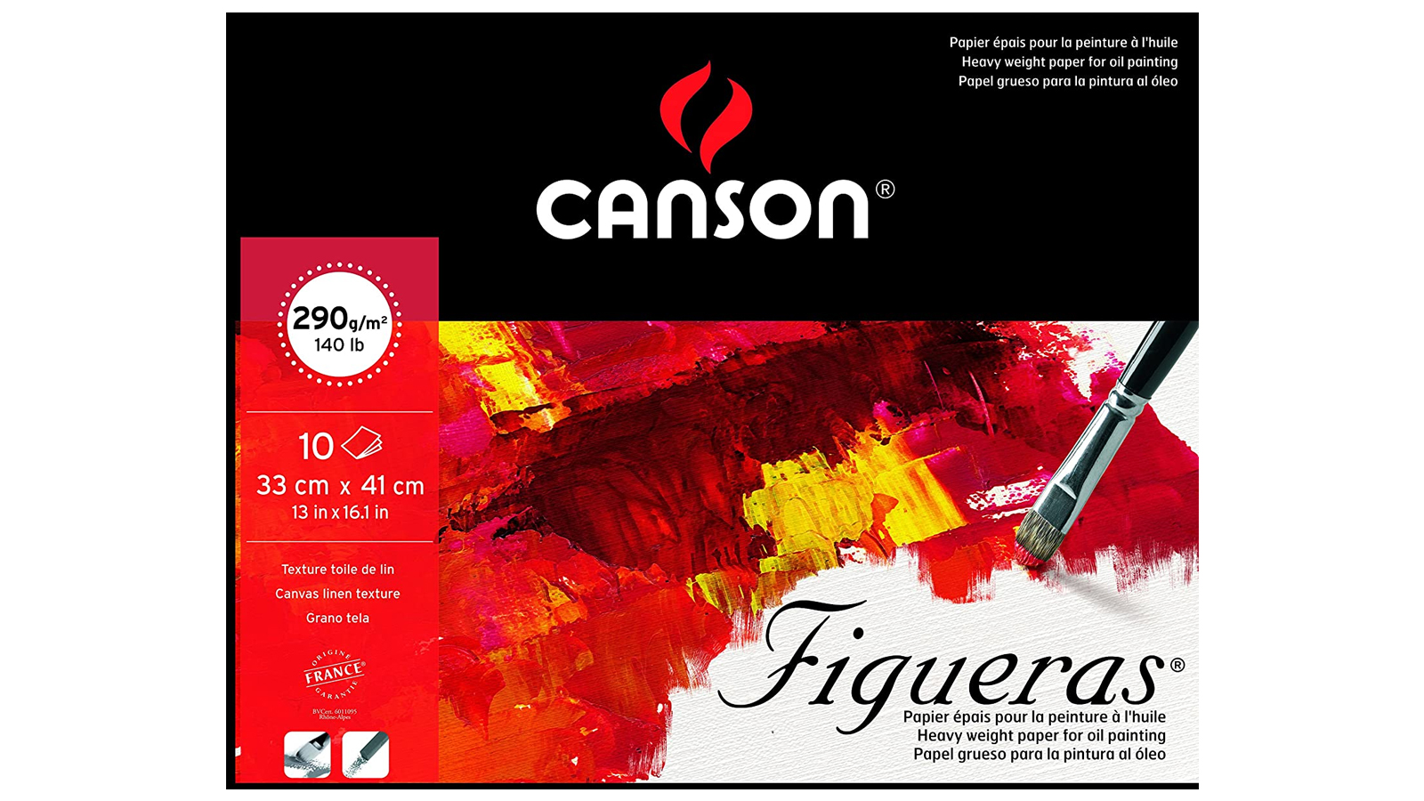 A Canson oil paint canvas pad