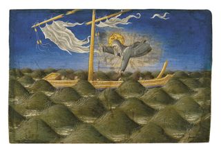 ‘Saint Clare rescuing the Sailors’, predella panel by Giovanni di Paolo. £5,313,750.