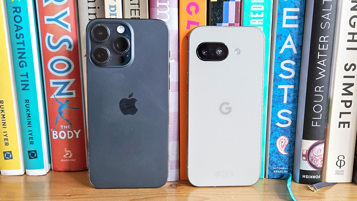 iPhone 15 Pro Max and Google Pixel 9a