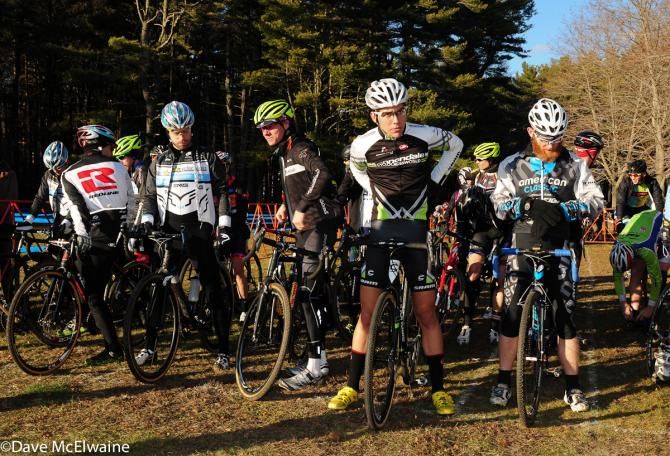 The Elite Men at staging on day one of the NBX Gran Prix of Cyclocross