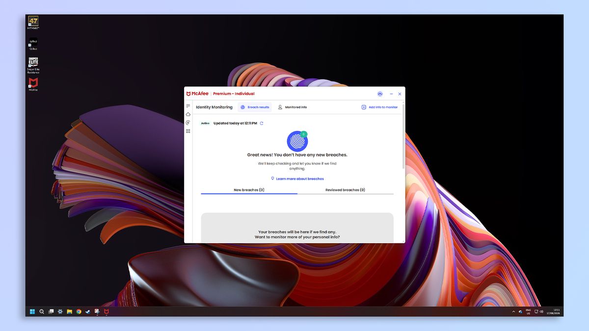 McAfee+ Premium screenshots on PC