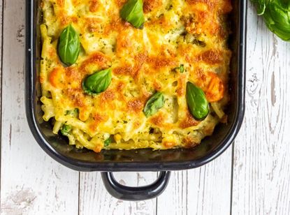 Annabel Karmel’s haddock and spinach pasta bake