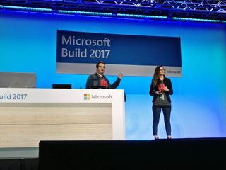 Microsoft's Paul Gusmorino and Bojana Ostojic present Fluent Design to developers at Build 2017.