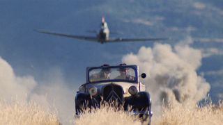 Indiana Jones races plane in Indiana Jones and the Last Crusade