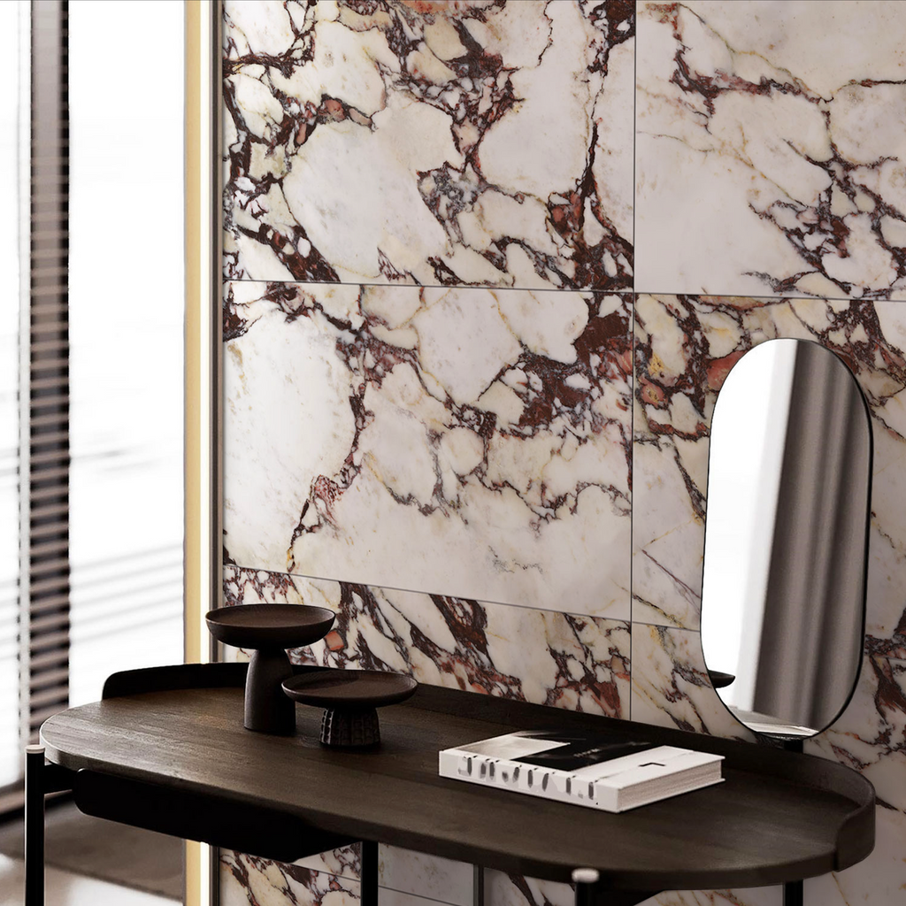 Grand Violetta Matt Honed Marble Style | Porcelain Wall &amp;amp; Floor Tiles | 60cm X 60cm