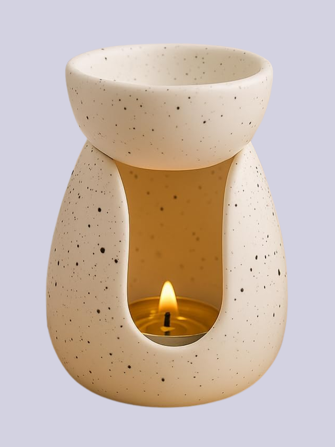 A speckled oil burner