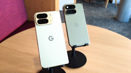Comparing the Google Pixel 11 Pro Fold (green) with the Google Pixel 10 Pro Fold (white)