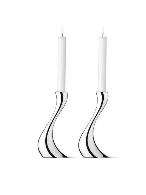 Georg Jensen Cobra Medium Candle Holder (set of 2)