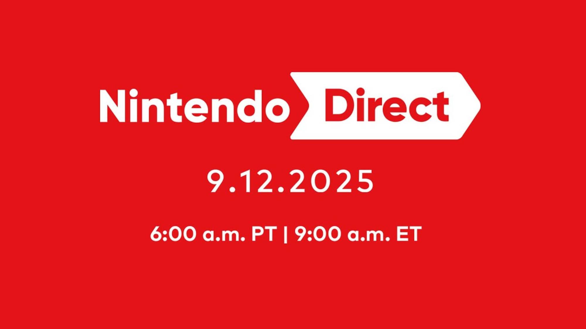 Nintendo Direct splash screen image