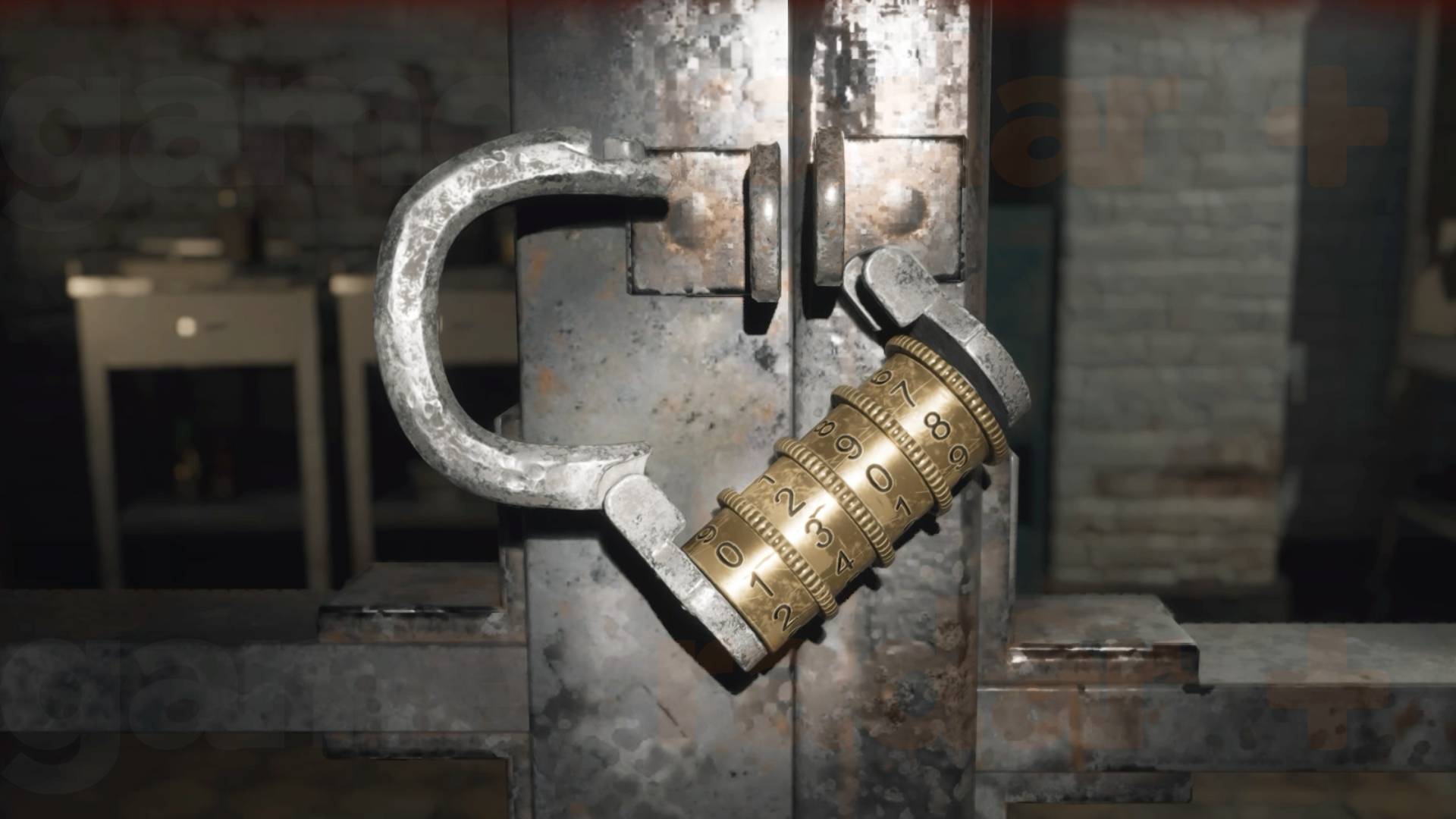 The hospital storage lock opened