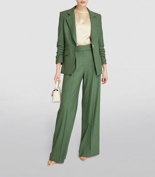 Womens Veronica Beard Green Marbeau Trousers | Harrods Uk