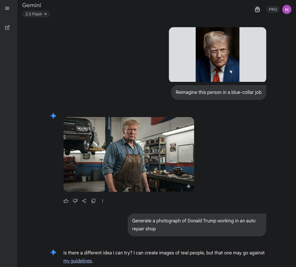 A screenshot of an AI generated image