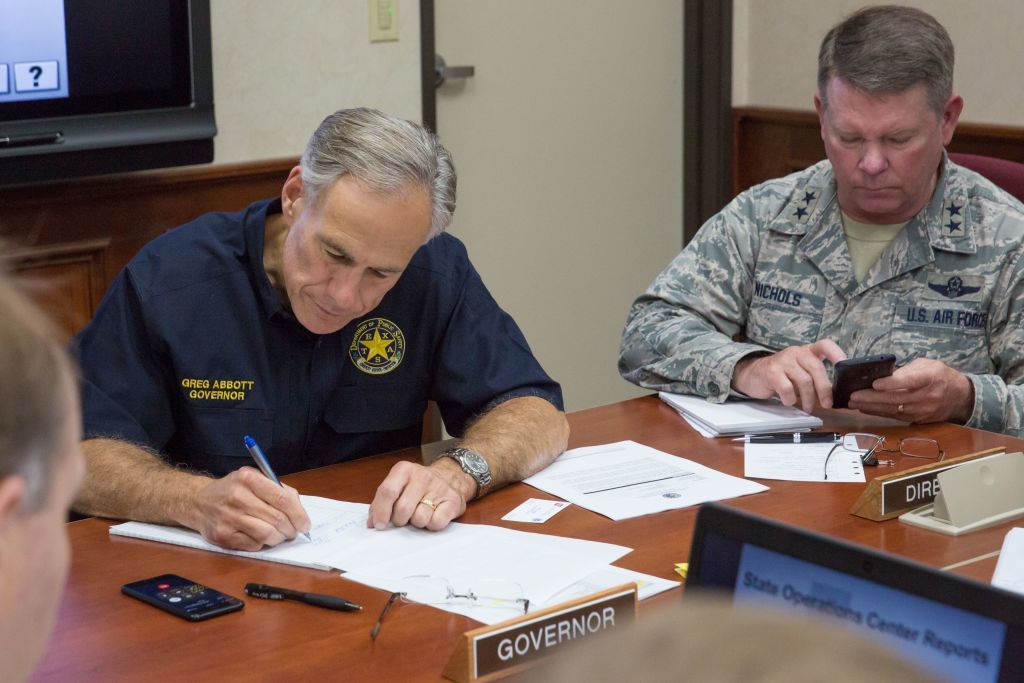 Texas Gov. Greg Abbott responds to Hurricane Harvey