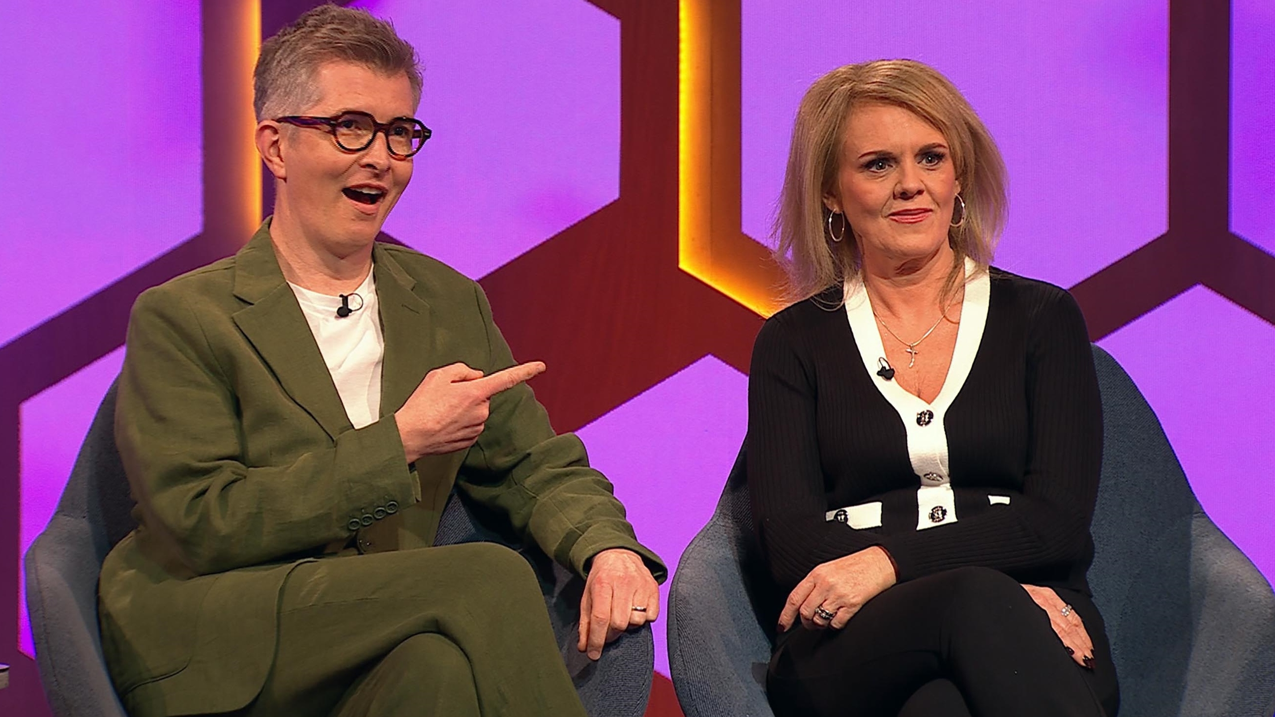 Gareth Malone and Sally Lindsay