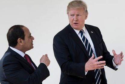 President Trump and Egypt's President Abdel Fattah al-Sisi.