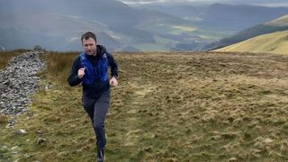 Nathan Stealth Jacket: running uphill