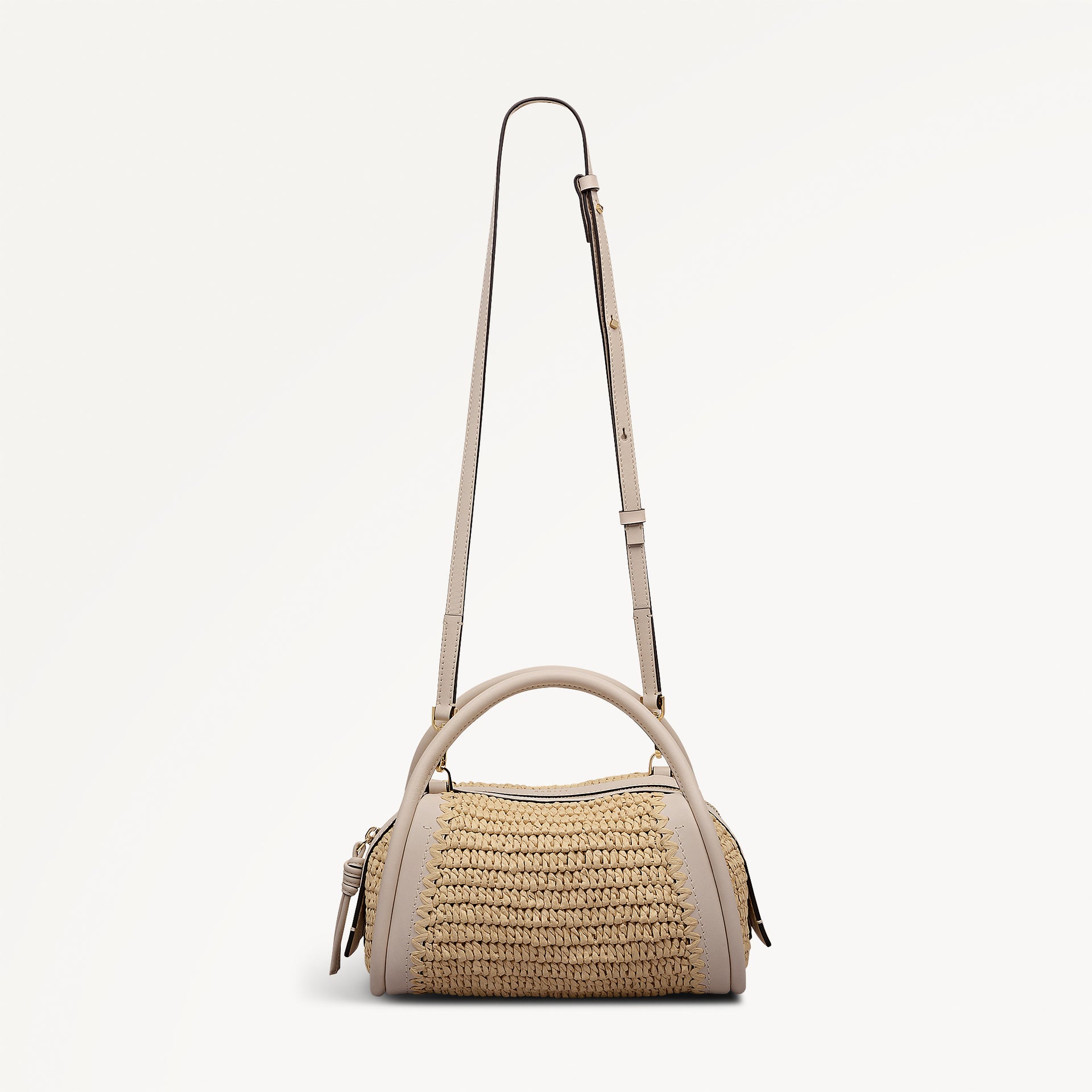 The Golborne - Raffia Small Ziptop Grab Natural - 113476 - Natural