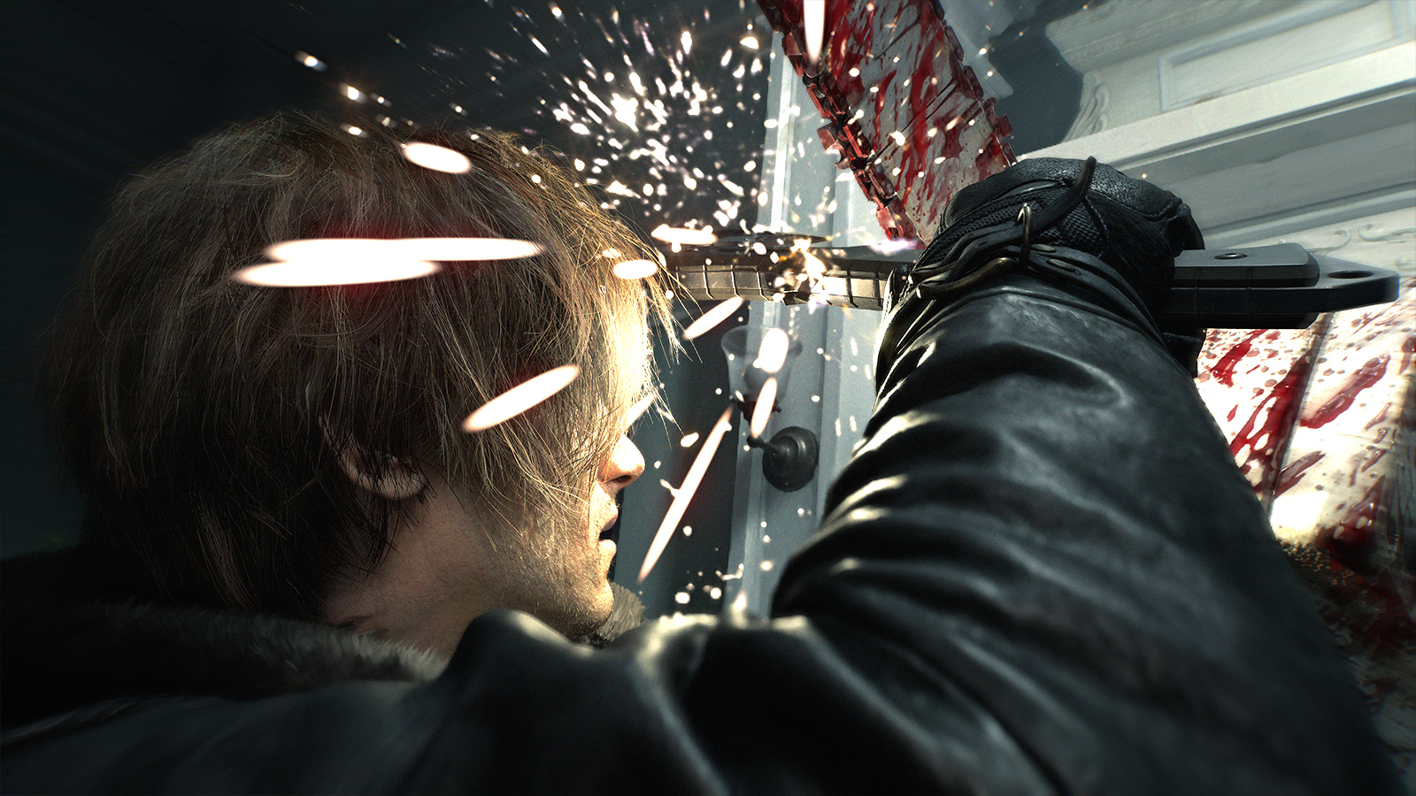 Zombies in a Resident Evil game