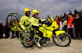 The Mavic neutral motorbike is a crucial component to the running of Roubaix