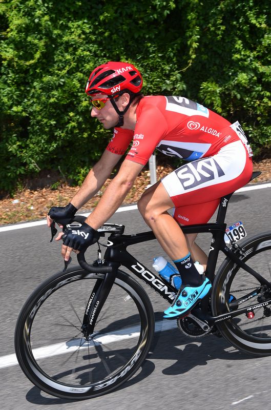 Elia Viviani (Team Sky) was in a skinsuit today