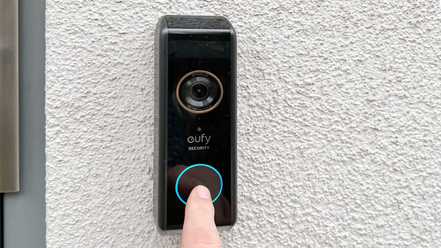 Eufy Video Doorbell Dual installed on wall