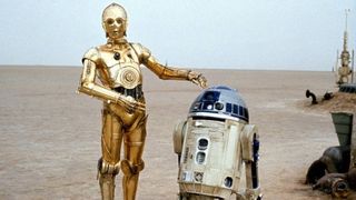 C-3PO and R2-D2 side by side.