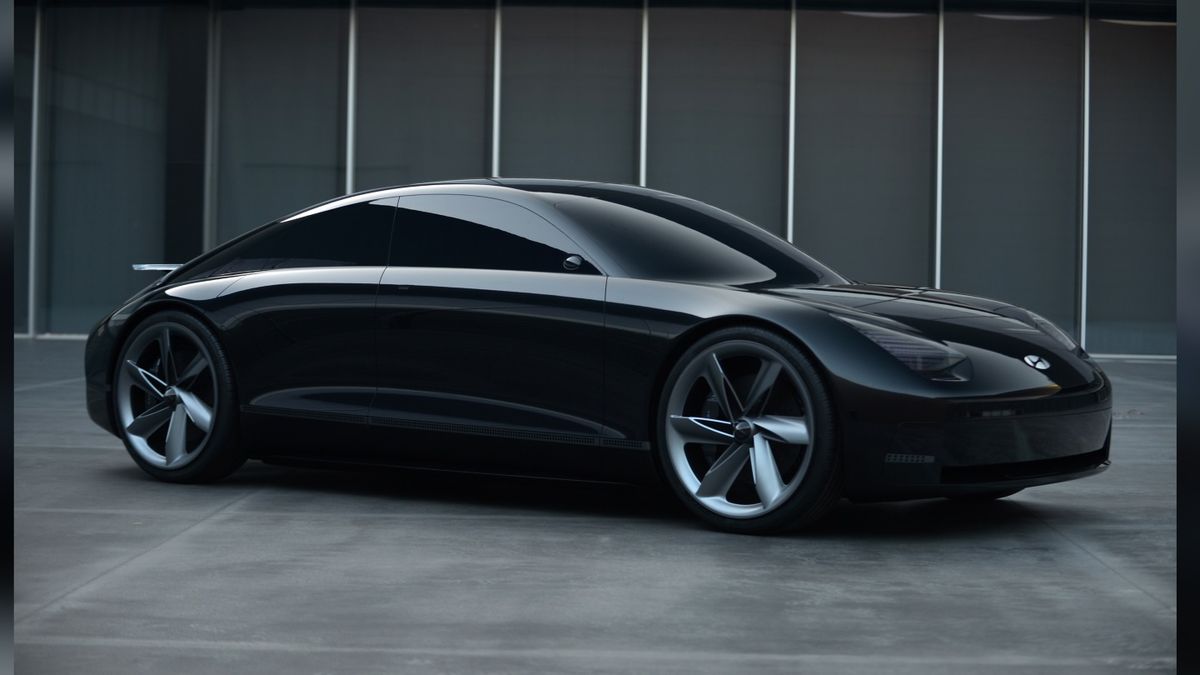 Hyundai prophecy concept on concrete floor