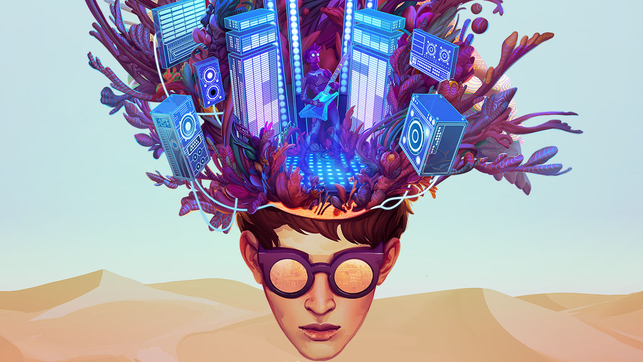 The Artful Escape is a side-scrolling pop-up book of neon psychedelia ...