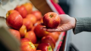 Collection of red apples