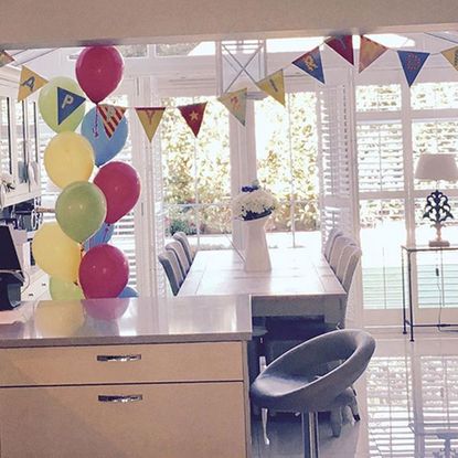 dining area with wooden dining set