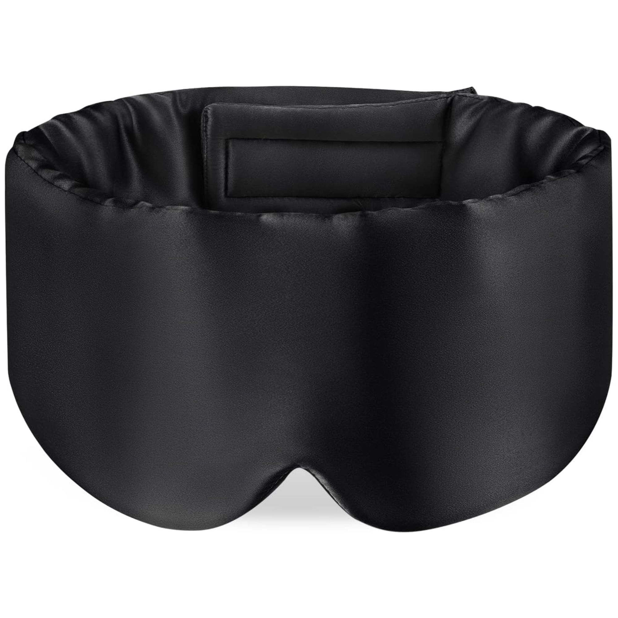 Black silk eye mask