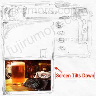 The Fujifilm X-Pro3's LCD screen will tilt down to keep the screen hidden unless you want it