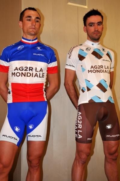 Dimitri Champion and Christophe Riblon look a little serious.