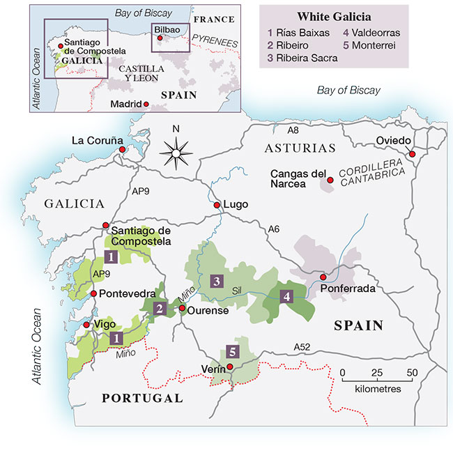 Galicia map