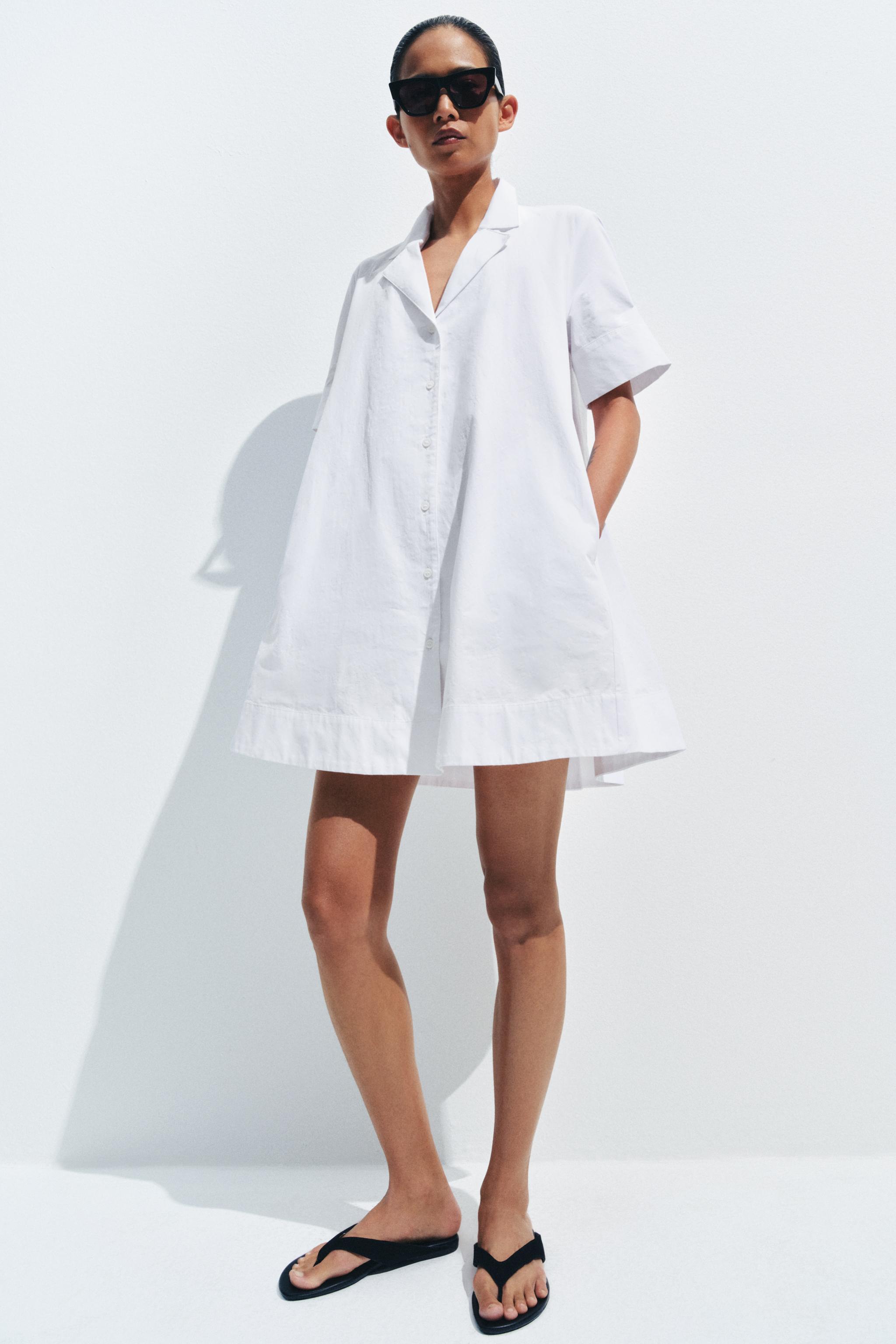Zw Collection Short Sleeve Shirt Dress