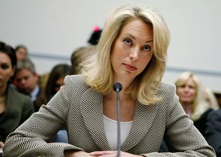 Former CIA agent Valerie Plame Wilson testifies before the House Oversight and Government Reform Committee March 16, 2007 in Washington, DC.
