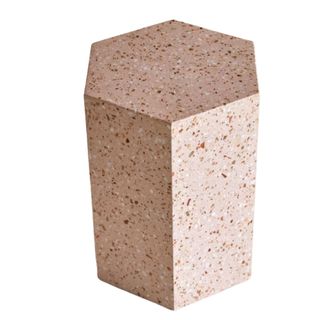 Zoé - End Table in Premium Pink Terrazzo