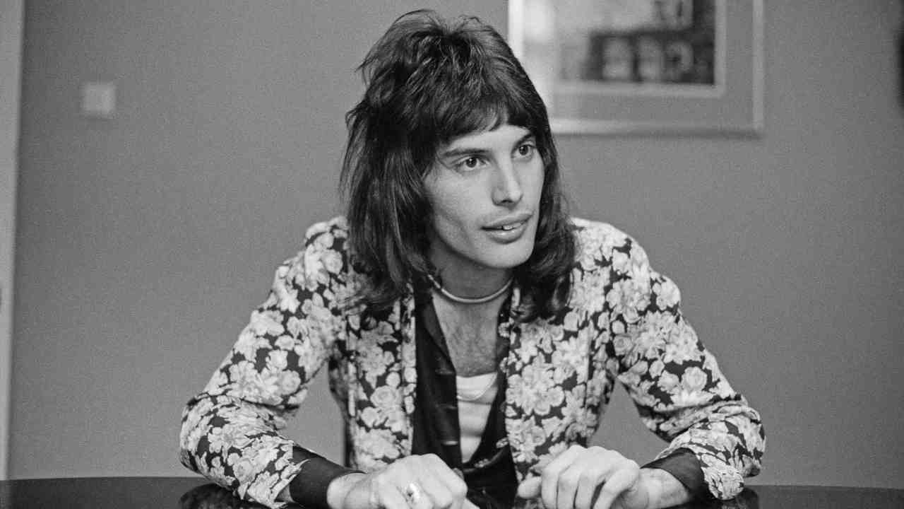 Queen&amp;rsquo;s Freddie Mercury posing for a photograph in the 1970s