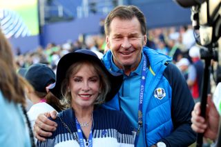 Nick Faldo and his wife Lindsay at the Ryder Cup