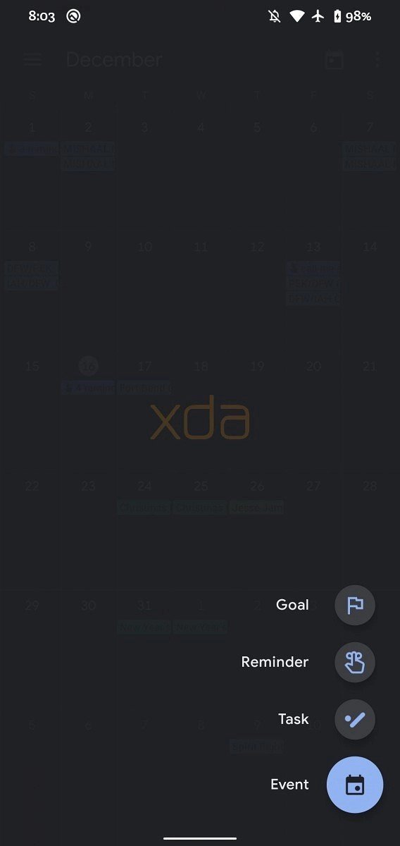 Google Tasks integration with Calendar