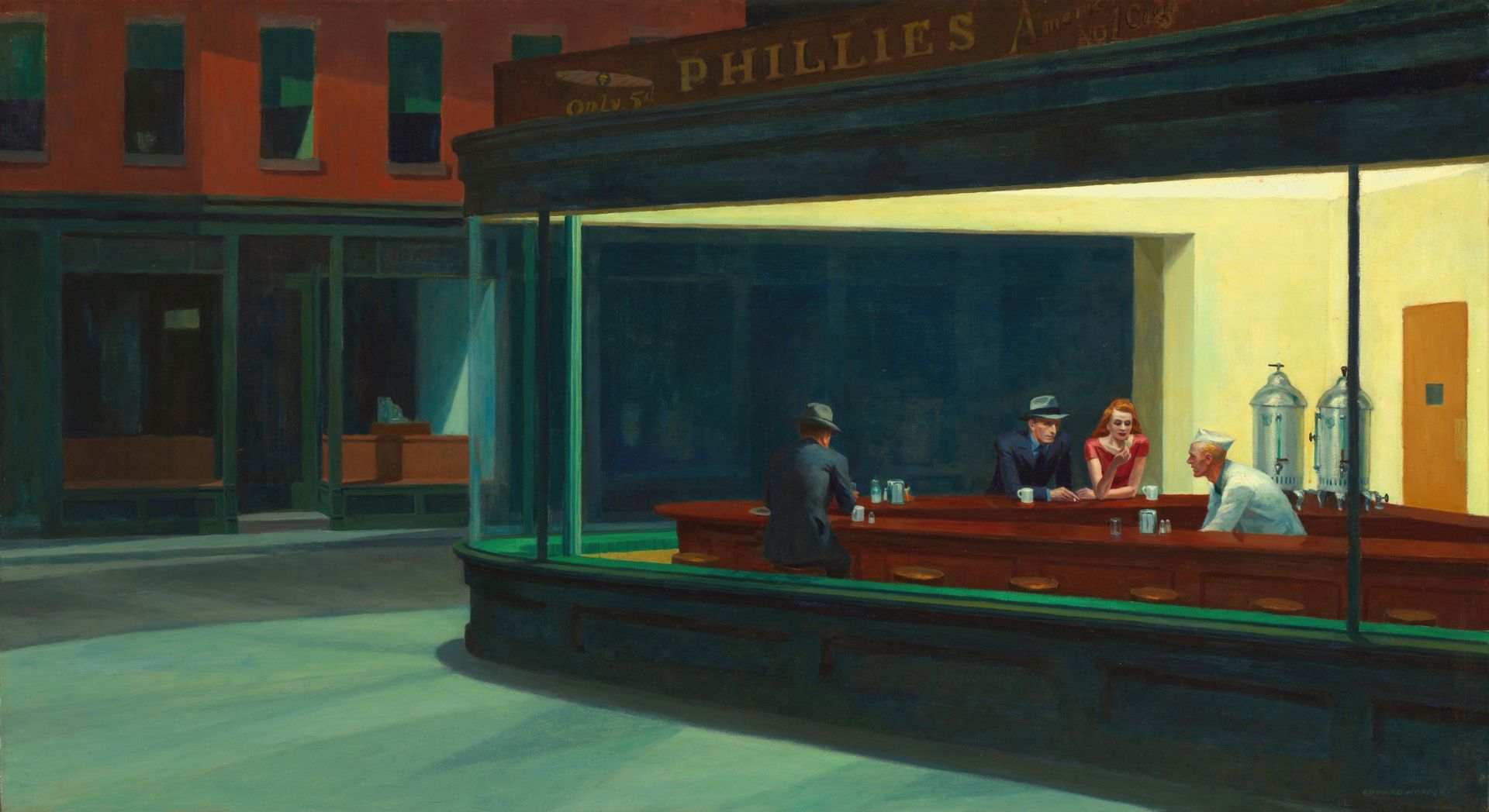 Nighthawks (1942) by Edward Hopper.