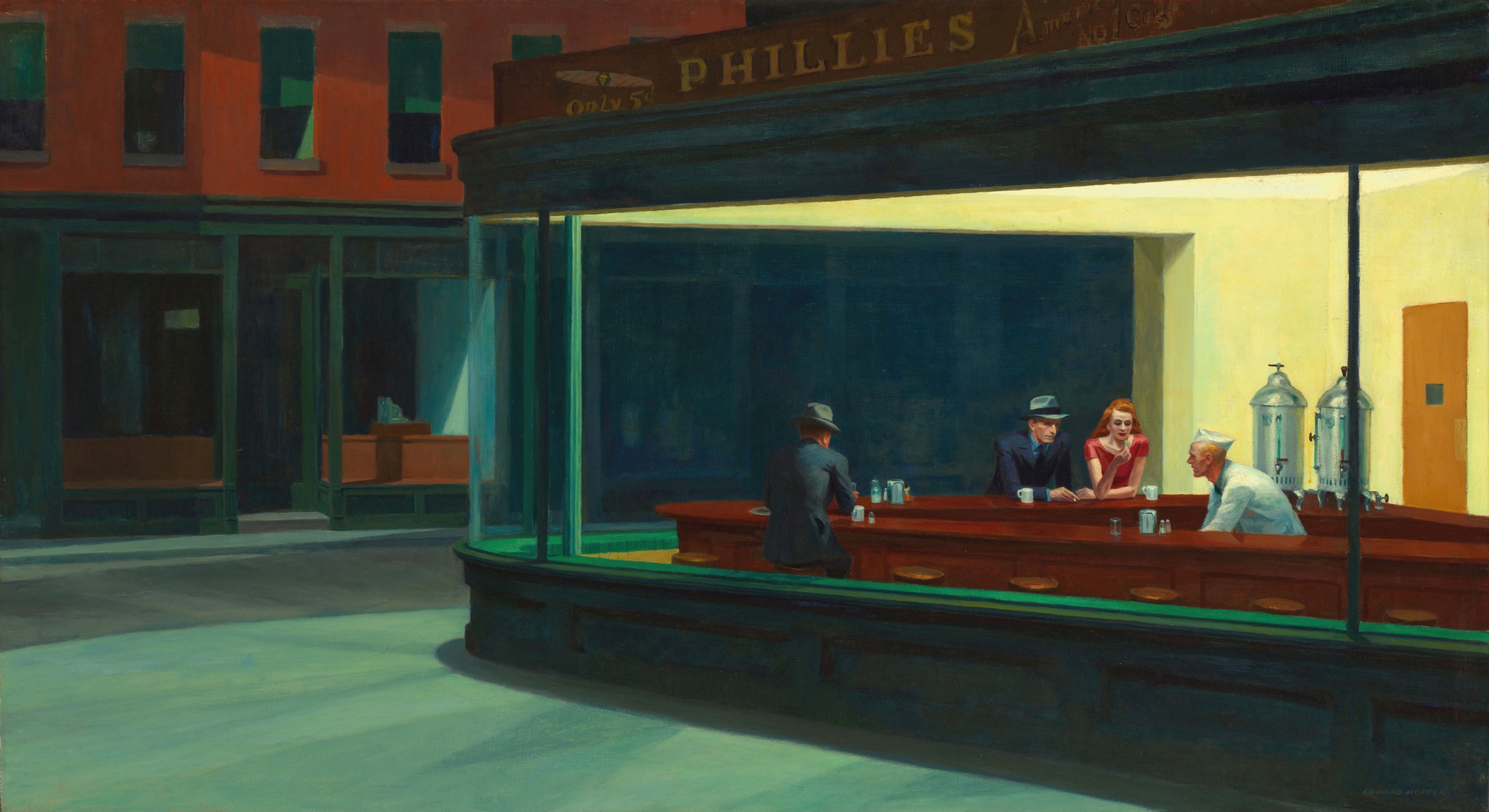 Nighthawks (1942) by Edward Hopper.