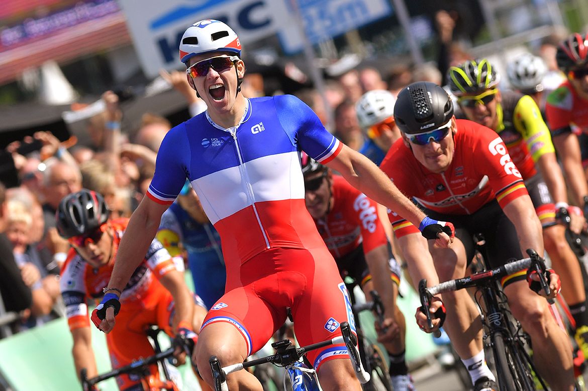 Arnaud D&eacute;mare wins the 2017 Brussels Cycling Classic.